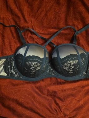 Torrid Black Lace Convertible Underwire Bra - Women Intimates Size 38DDD